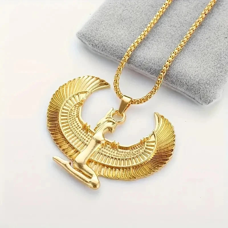 Egyptian Goddess Spread Wings Necklace