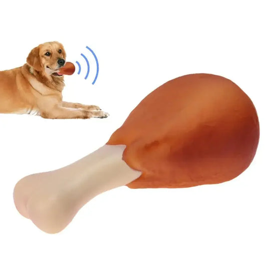Pet Dog Toy Rubber Chicken Leg